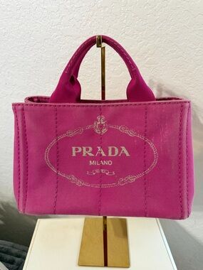 Prada Pink Canapa Tote